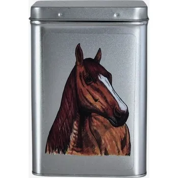Dóza na potraviny Plechová dóza s obrázkem Quarter horse