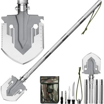 Polní lopatka Polní lopatka 16v1 Nástroje Taktické Pro přežití Nůž Křesadlo Mačeta