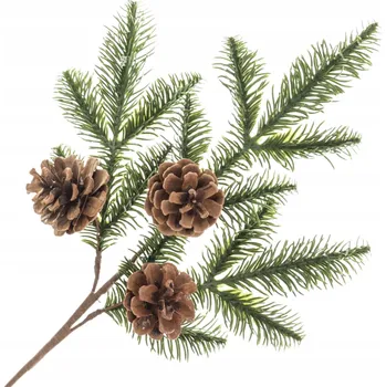 umělá květina VÁNOČNÍ VĚTVIČKA 50 CM UMĚLÁ OZDOBA NA ARANŽOVÁNÍ