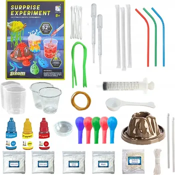 Dětská vědecká sada Experimentální sada Malý chemik 52 experimentů, vícebarevná