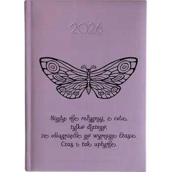 Kalendář Knižní kalendář 2026 A5 FunnyCase fialový