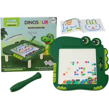 Magnetická kreslící tabulka Magnetická vzdělávací tabulka Dinosaurus Pad Puzzle Zelené korálky