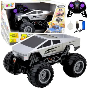 RC model auta Terénní auto Off-Road RC Dálkově ovládané Stříbrné 1:16