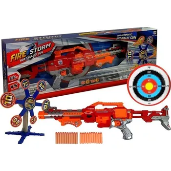 Dětská zbraň Puška na pěnové šipky s terčem Otočný cíl 66 cm