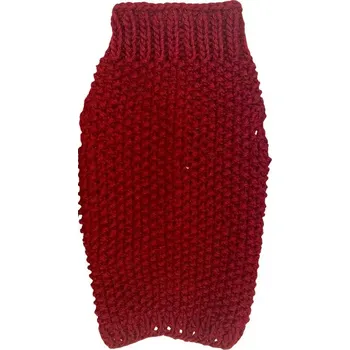 Obleček pro psa Ručně pletený zimní svetr pro fenky (Zimní oblečky pro psy)