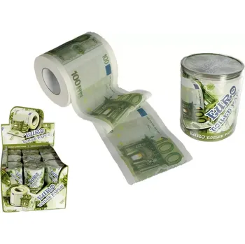 Toaletní papír Tentu Global Toaletní papír se 100 € bankovkou