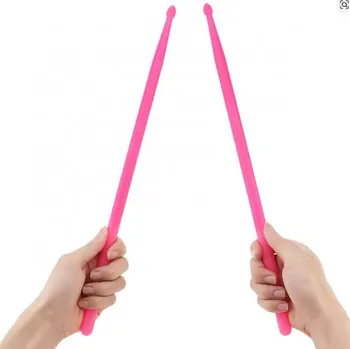 Svítící paličky pro bicí - 1 pár růžová barva