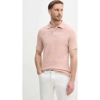 Pánské tričko Bavlněné polo tričko Barbour MML0358 růžová 39X, vel. S