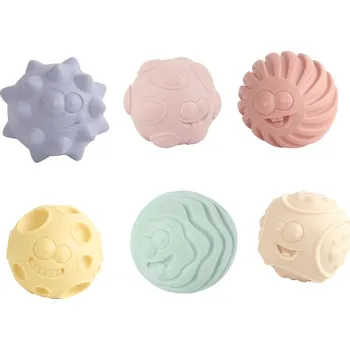 Hračka pro nejmenší Wiky Sada senzorických míčků (6ks)