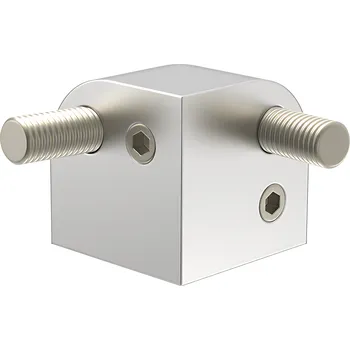 Stavební profil Alusic Rohová spojka 3osá, AC 45-8, půlkulatý 32x32