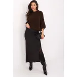 Maxi sukně s krajkou RUE PARIS černá 3455368