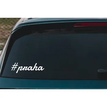 Samolepící dekorace Lepy.cz Samolepka na auto Praha Velikost (šířka x výška): 10x3cm, Barevná varianta: Mátová zelená