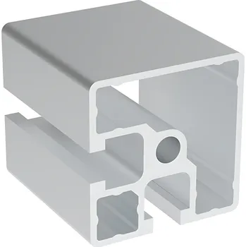 Stavební profil Alusic Hliníkový profil AC 45-8, 45x45, se 2 sousedícími drážkami, lehký