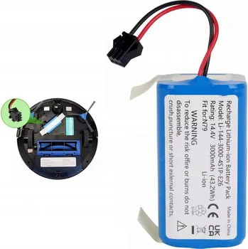 IP kamera Baterie pro Ecovacs Deebot N79 N79S N79W DN622 14,4V 3000mAh