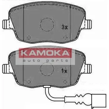 Brzdová destička Sada brzdových destiček, kotoučová brzda KAMOKA JQ1013324