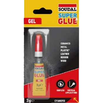 Průmyslové lepidlo Soudal Soudal Super Glue GEL 3g