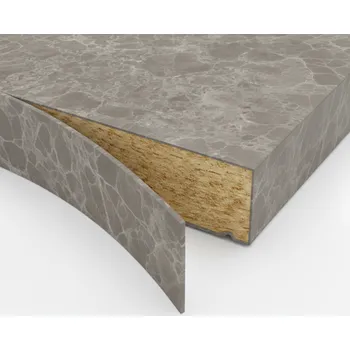 Kuchyňská pracovní deska Egger ABS hrana pracovní desky Marble Siena Grey / F095 1,5 mm 43 mm