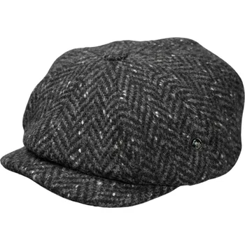 Čepice City Sport Caps Zimní šedá bekovka Bakerboy od CitySport - Donegal Tweed 301 Velikost: 63 cm (XXL)