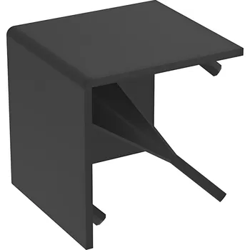 Stavební profil Alusic Hranatá krytka pro spojku 084.310.013, černá