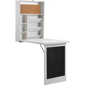 Psací stůl Sklápěcí stůl na zeď ve více barvách - bílý