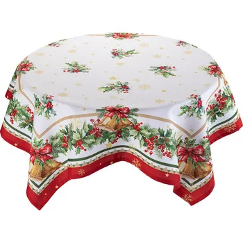 decoDoma Ubrus s potiskem CESMÍNA A ZVONEČKY 85 x 85 cm