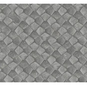 Tapeta Geometrická vliesová tapeta na zeď, šedá, 34908, Eclectic, Marburg