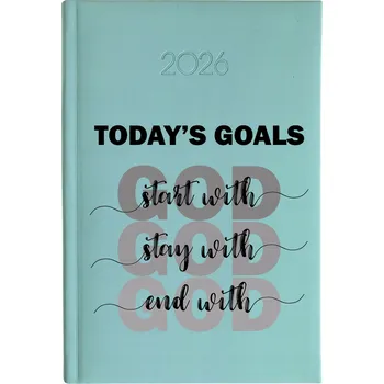 Kalendář Knižkový kalendář 2026 A5 FunnyCase modrý