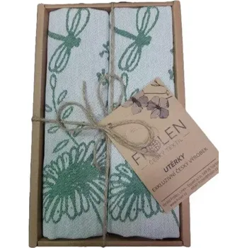 Utěrka Utěrka Luční kvítí - 2 ks v eko balení, zelená