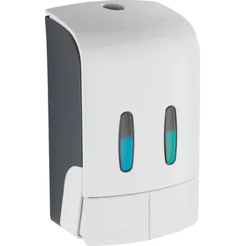 Ruční nástěnný dávkovač mýdla Wenko 960 ml, bílý, šedý