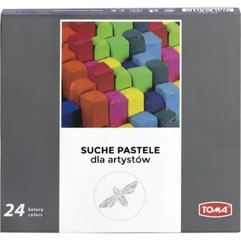 Pastelka Suché pastely 24 barev pastelky pastelové TO-580 TOMA