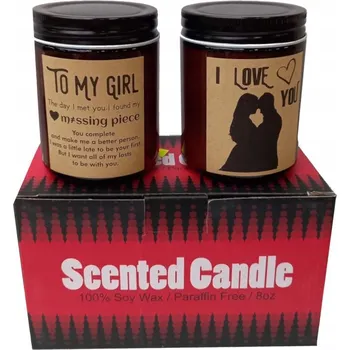 Svíčka Sójová vonná svíčka vanilka a levandule 2 ks