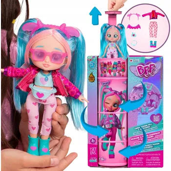 Panenka Cry Babies BFF Módní Panenka BRUNY, Teenager + příslušenství, ORIGINÁLNÍ 20 cm