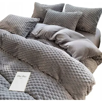 Povlečení Sada povlečení Home Design 160x200 cm fleece šedá