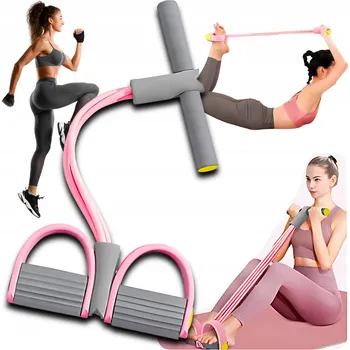 ODPOROVÁ GUMA NA CVIČENÍ RŮŽOVÁ POSILOVACÍ NA NOHY DÁREK PRO ŽENU FITNESS