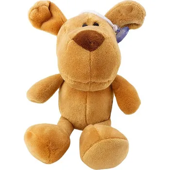 plyšák Plyšová Hračka Mazlíček Pes S Přísavkou Hnědý 23 x 12 cm