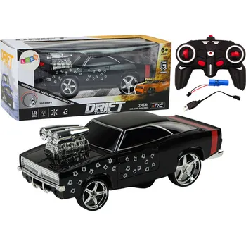 RC model auta Autíčko na dálkové ovládání 1:18 Drift 360 Světla Zvuky Černé