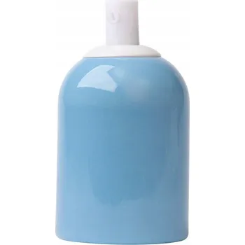 Objímka na žárovku KERAMICKÁ OBJÍMKA ŽÁROVKY E27 PASTELOVÁ AZUROVÁ