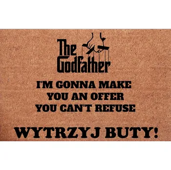 Kokosová rohožka, hotová, 39 x 59 cm