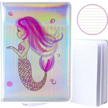 Sešit Zápisník Linkovaný Mořská panna Holografický A5 80 listů