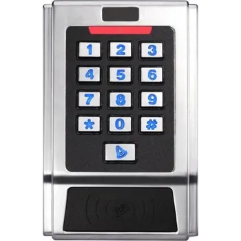 Kovová klávesnice s 2x relé,MIFARE čtečkou a tlačítkem zvonku ZONEWAY CC3MC