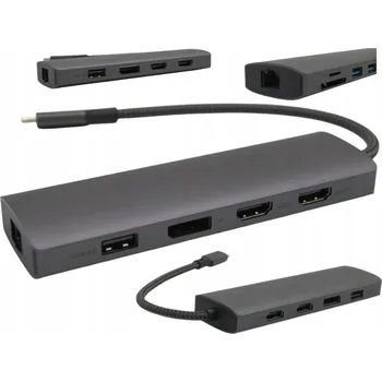 Rozšíření Obrazovky pro 2 Monitory Dokovací Stanice Huawei USB-C PD 4K HDMI