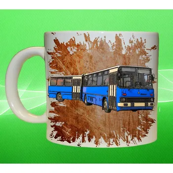 hrnek s autobusem IKARUS 280 oranžový 450 ml (Hrneček autobus)