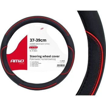 Potah na volant Potah volantu černo/červený UNI 37-39cm