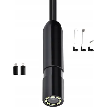 Bezpečnostní kamera SucceBuy Endoskopická kamera 1920P HD s 5m kabelem a 8 LED diodami, 2x zoom