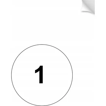 Speciální papír Samolepicí etikety A4 210x297mm, 100 listů, bílý univerzální papír