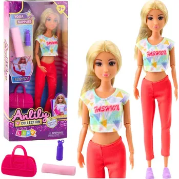 Panenka LEAN Toys Anlily Jóga Panenka Podložka Na Cvičení Láhev Taška Pohyblivé Končetiny