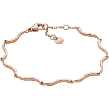 Šperk Skagen Slušivý pozlacený náramek pro ženy Wave SKJ1787791 + 2 měsíce na vrácení zboží