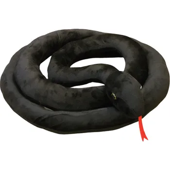 Hračka Plyšová hračka Had Černý 300 cm