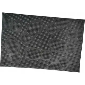 Rohožka Gumová rohožka 40x60 vstupní, čisticí zóna na boty, černá - stopy