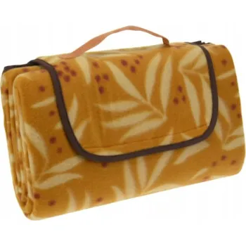 Pikniková deka PIKNIKOVÁ DEKA VODĚODOLNÁ POLYESTER 130X150CM ŽLUTÁ